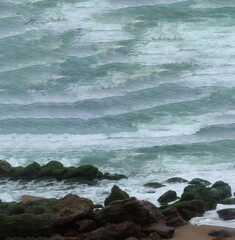 waves and rocks