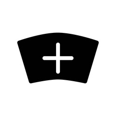 Nurse hat icon. Medical symbol. Doctor badge sign.