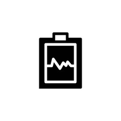 Medical report icon in line design style. Diagnostic report sign. Patient record symbol.