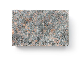 Top view of natural unpolished granite block