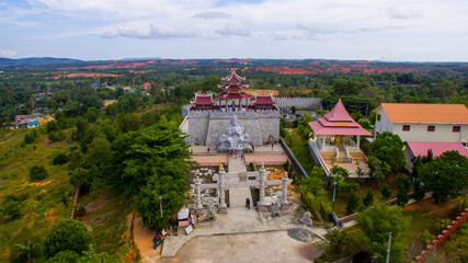 Obraz premium ksitigarbha bodhisattva tample at tanjungpinang, bintan island