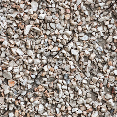 Texture of stone chips with a crack