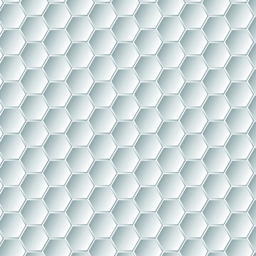 3d seamless hexagon pattern