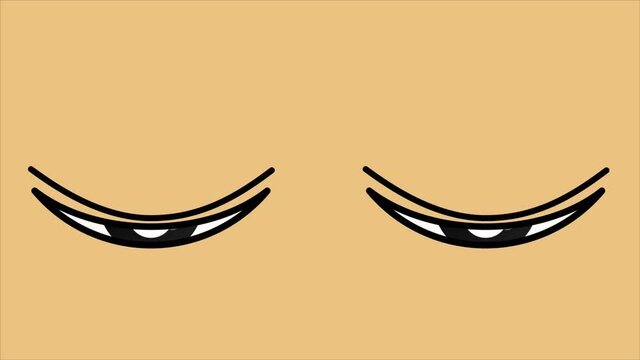 Human eyes animation staring at the camera