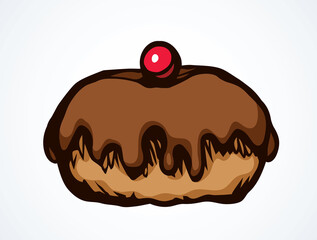 Donut. Vector drawing