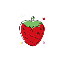 strawberry icon. Logo element illustration.strawberry design. colored collection. strawberry concept. Can be used in web and mobile
