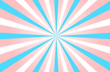 retro rays blue pink white background