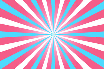 Fototapeta premium retro rays blue pink white background