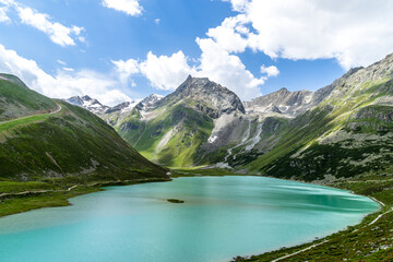 Obraz na płótnie Canvas Rifflsee Pitztaler Alpen, Österreich