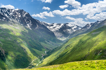 Obraz premium Rifflsee Pitztaler Alpen, Österreich