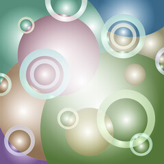 Volumetric background of bubbles