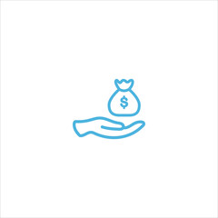 dollar icon flat vector logo design trendy