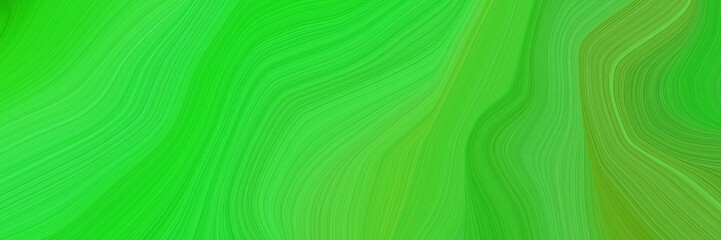 creative elegant graphic with lime green, moderate green and dark green color. elegant curvy swirl waves background design