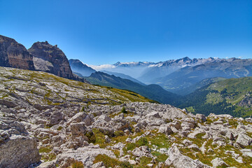 Madonna di Campiglio (Tn), Italy,Northern & Central Brenta mountain groups with Groste,Western Dolomites, Trentino-Alto Adige, Italy , Cima Sella,Beautiful alpine landscape
