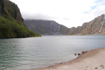 Crater lake Pinatubo in Zambales, Philippines