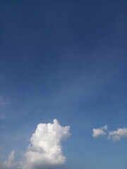 Natural wallpaper of white clouds in the sky. Abstract background.