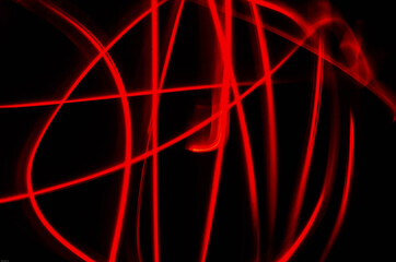 abstract red light painting