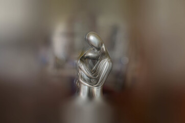 Abstract statue blurred backround