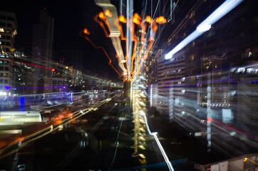 Abstract zoom picture downtown Panama city