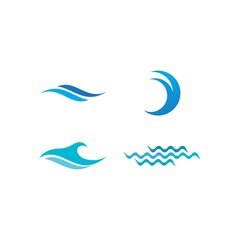 Natural Water wave Logo