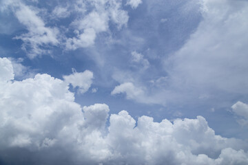 Blue sky background with clouds