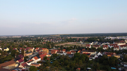 Fototapeta premium Dessau-Alten, Sachsen-Anhalt, Deutschland, 2020 von oben