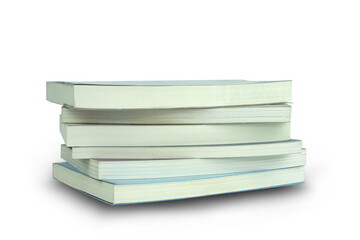 A book on a white background