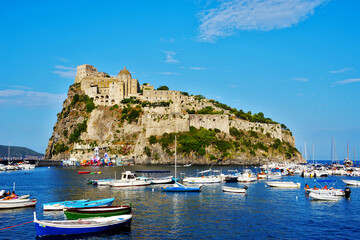Fototapeta na wymiar Castello Aragonese on the Isle of Ischia