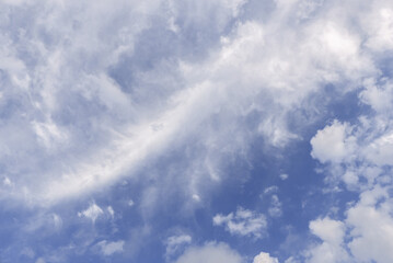 beautiful clouds against blue sky