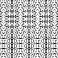 Fototapeta premium hexagon pattern seamless black and white