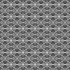 floral seamless pattern black and white