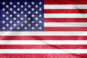 Fototapeta premium National flag of the united states of america. The main symbol of an independent country.