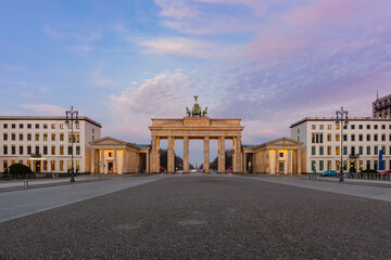 Berlin Brandenburg Gate sunrise view