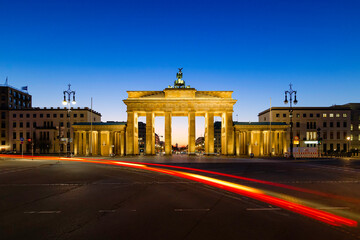 Berlin Brandenburg Gate night view