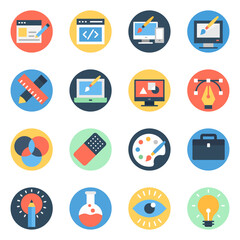 Web Design Flat Rounded Pack 