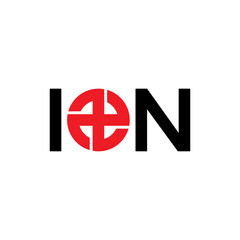 ION Plus logo design vector
