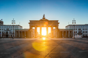 Obraz premium Berlin Brandenburg Gate sunrise view