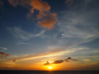 Fototapeta premium Sunset, Martinique