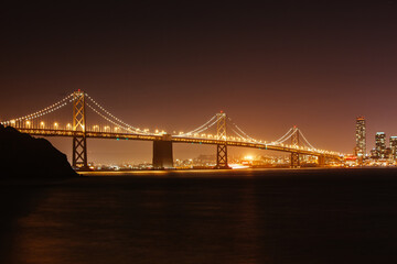 Fototapeta na wymiar Bay Bridge in San Francisco USA