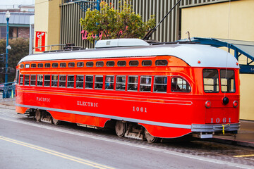 Tram in San Francisco USA