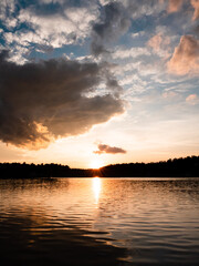Lakeside Sunset in Central Massachusetts