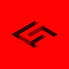 FS letter logo design, 3D concept