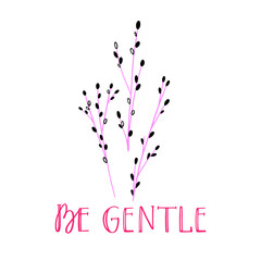 Be Kind and Gentle Composition Poster-03