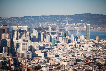 Fototapeta na wymiar San Francisco Downtown Area USA