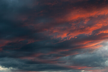 Storm clouds over the Georgian Bay in Ontario, Canada