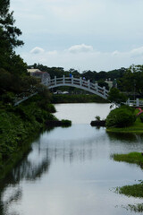 Fototapeta na wymiar Pont au Jardin de Changkaiskei Taiwan