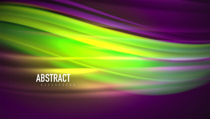 Fluid wave lines background. Trendy abstract layout template for business or technology presentation, internet poster or web brochure cover, wallpaper