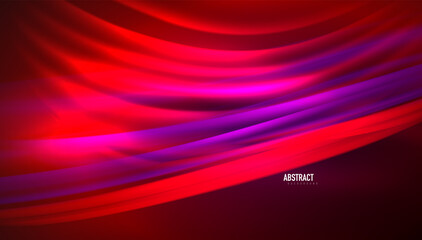 Fluid wave lines background. Trendy abstract layout template for business or technology presentation, internet poster or web brochure cover, wallpaper