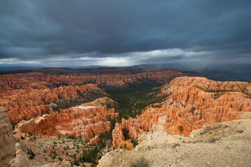 Cloudy sky over Bryce Canyon National Park, Utah, USA