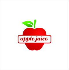 GRAPHIC LOGO VECTOR ILLUSTRATION APPLE JUICE FRESH 